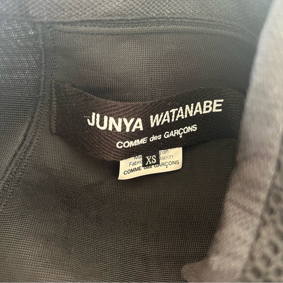 Junya Watanabe COMME DES GARCONS x PUMA $1500 Black Mesh Scuba Zip Coat Dress XS - Picture 3 of 5